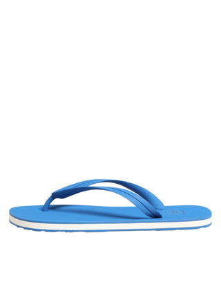 Blau-weißes Logo-Bademode-Badeschuh-Sandalen