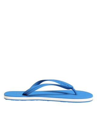 Blau-weißes Logo-Bademode-Badeschuh-Sandalen