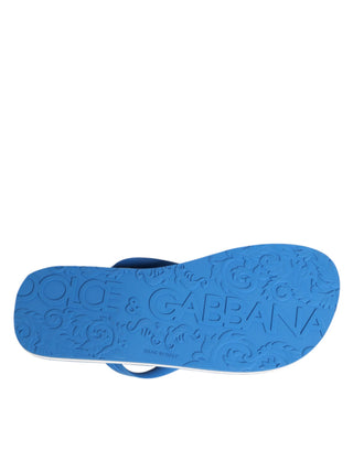 Blau-weißes Logo-Bademode-Badeschuh-Sandalen