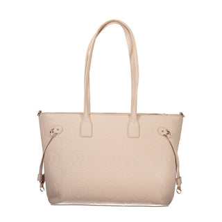 Rosa Polyethylen-Handtasche
