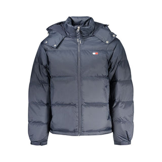 Blaue Polyester-Herrenjacke
