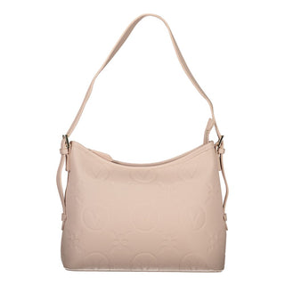 Rosa Poliuretano Donna Bag with Adjustable and Removable Strap