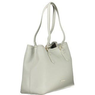 Gray Polyurethane Women's Bag