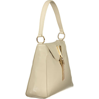Beige Polyurethane Women's Bag