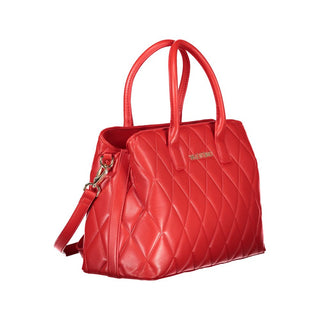 Rosso Polyurethane Women's Bag with Handles and Compartments