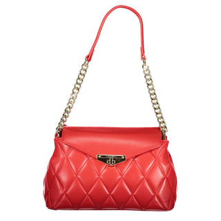 Bolso de poliuretano rojo para mujer