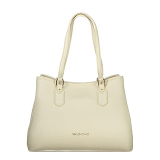Beige Polyurethane Women's Bag