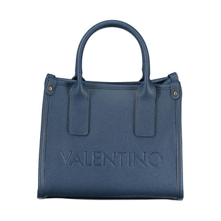 Blaue Polyurethan-Damenhandtasche