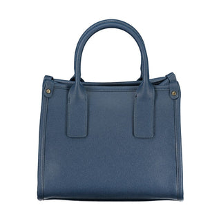 Blaue Polyurethan-Damenhandtasche