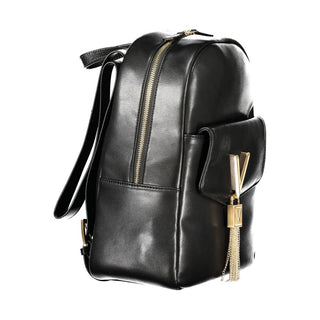 Mochila para mujer de poliuretano negro