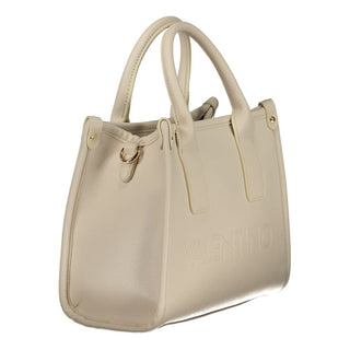 Beige Polyurethane Women's Bag