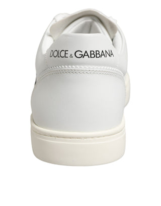 White Prince Leather Low Top Men Sneakers Shoes