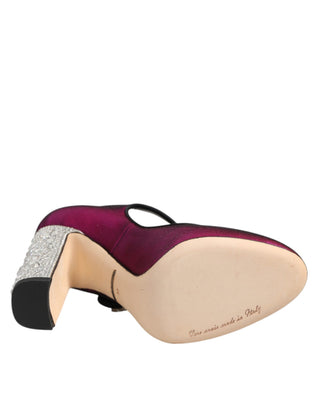 Pink Strass Mary Janes Absatzpumps Schuhe