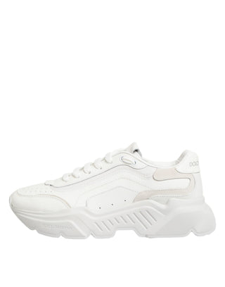 Weiße Leder Daymaster Low-Top Sneakers