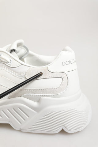 Weiße Leder Daymaster Low-Top Sneakers