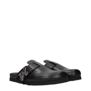 Zapatillas de cuero negras
