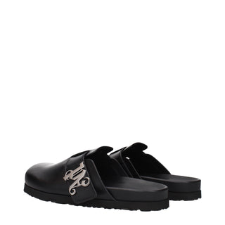 Zapatillas de cuero negras