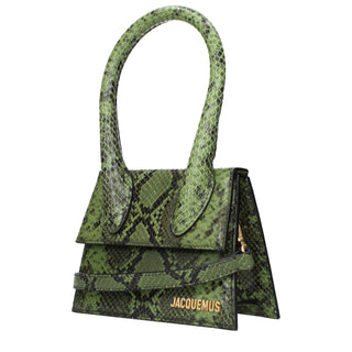 Grüne Lederhandtasche