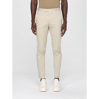 Pantalones casuales de algodón beige  