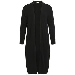 Schwarzer Nylon-Cardigan