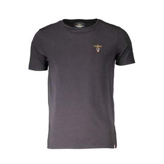 Black Cotton Men's T-Shirt