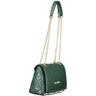 Green Polyurethane Women's Bag