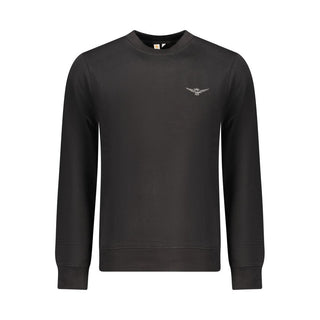 Schwarzes Baumwoll-Sweatshirt für Herren