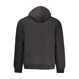 Schwarzes Kapuzen-Sweatshirt für Herren aus Baumwolle