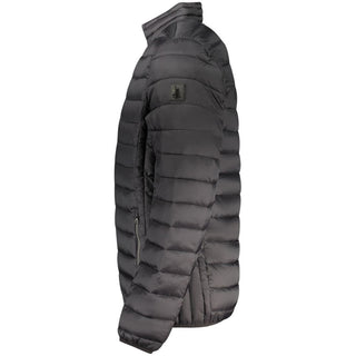 Chaqueta negra de poliamida para hombre