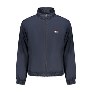 Blaue Polyester-Herrenjacke