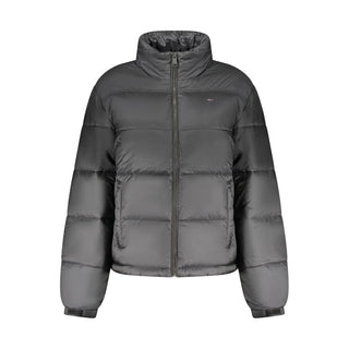 Schwarze Polyester-Damenjacke