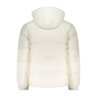 Weiße Polyester-Herrenjacke