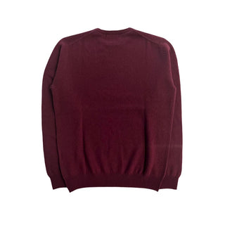 Roter Kaschmir-Herrenpullover