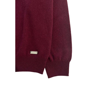 Roter Kaschmir-Herrenpullover