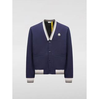 Blaue Bomberjacke aus Baumwolle