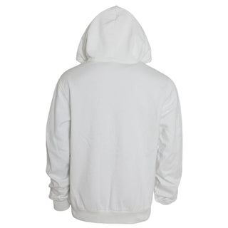 Weißes Kapuzenpullover-Sweatshirt aus Baumwolle für Herren