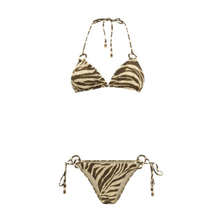 Brauner Polyamid-Bikini