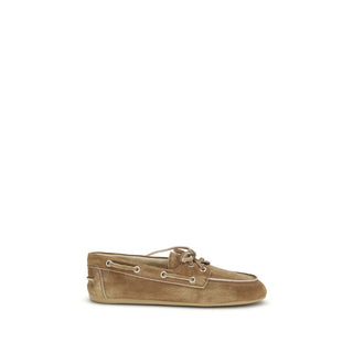 Mocasines slip-on Bos Taurus de cuero de becerro beige