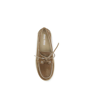 Mocasines slip-on Bos Taurus de cuero de becerro beige