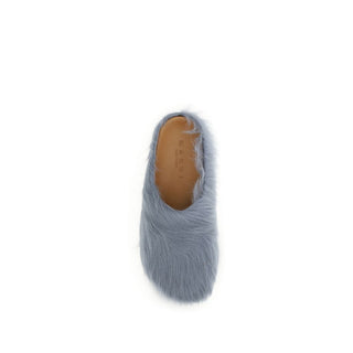 Blue Calf Leather Bos Taurus Mules
