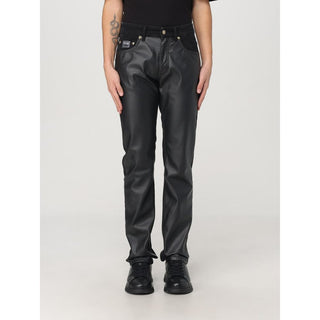 Black Leather Casual Pants