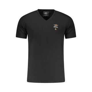 Black Cotton Men's T-Shirt