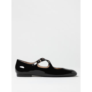 Schwarze Lackleder-Ballerinas