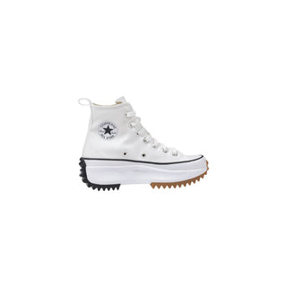 Zapatillas altas de tela blanca