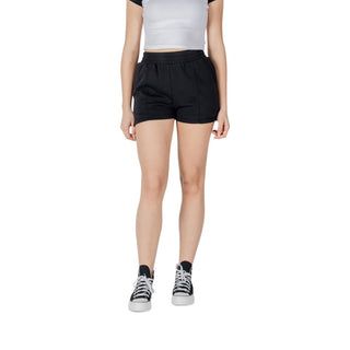 Bermudas de algodón negro