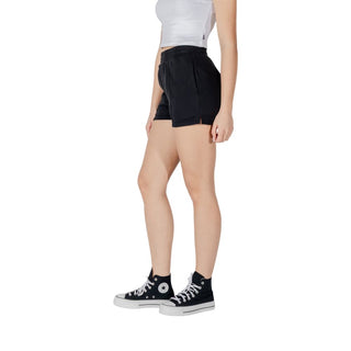 Bermudas de algodón negro
