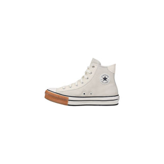 Cremehohe Leder-Sneaker