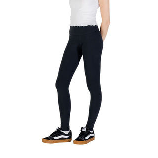 Schwarze Baumwoll-Leggings