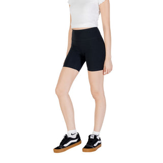 Black Cotton Bermuda Shorts