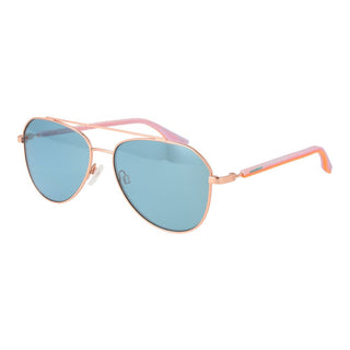 Gafas de sol de goma color oro rosa